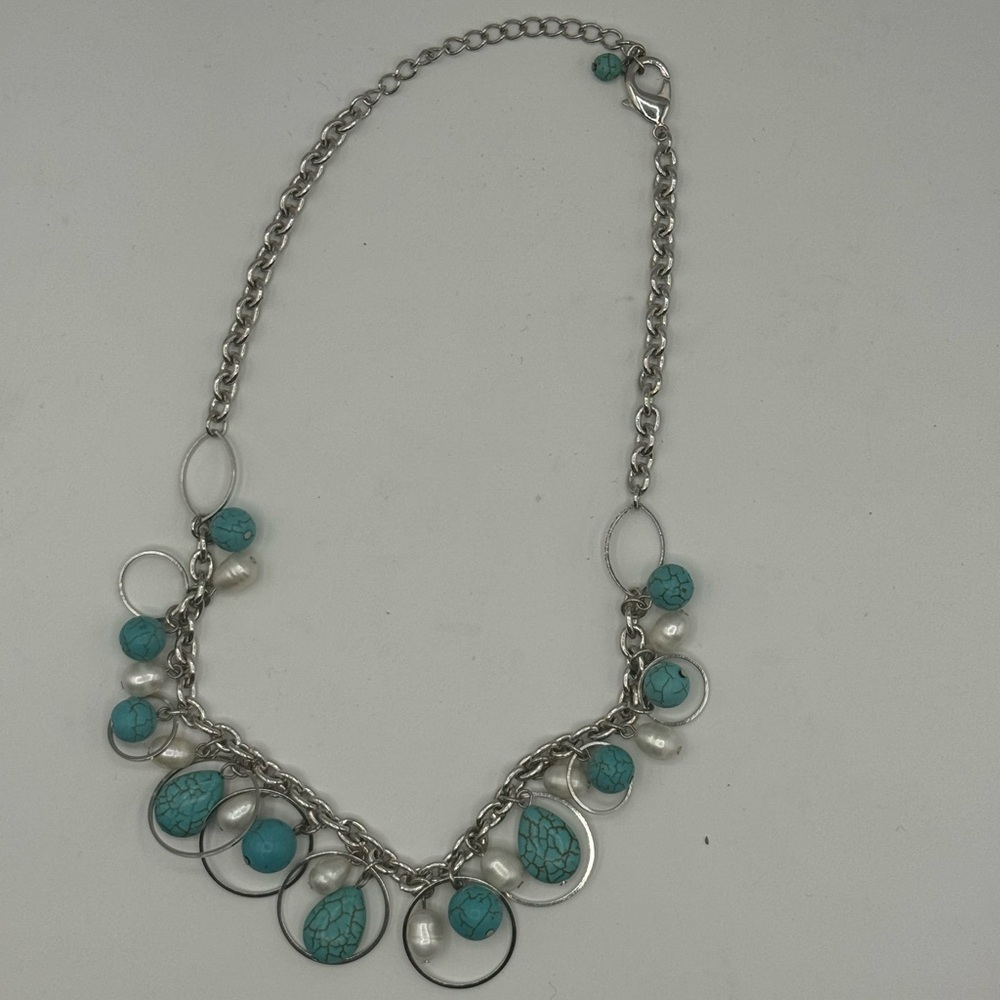 Turquoise and Sterling Silver Necklace